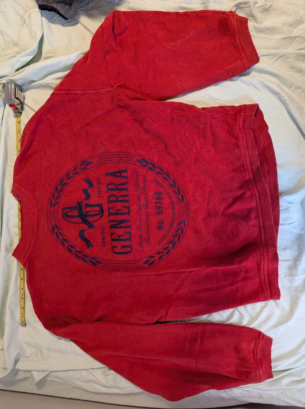 Vintage 90s GENERRA Red Graphic Sweatshirt